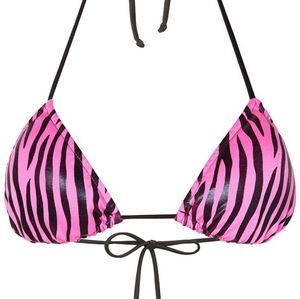Triangle Bikini Top- Neon Safari